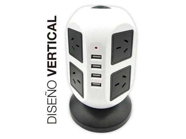 &ua CARGADOR CELULAR ZAPATILLA TORRE 4USB 14 TOMAS (YA702)